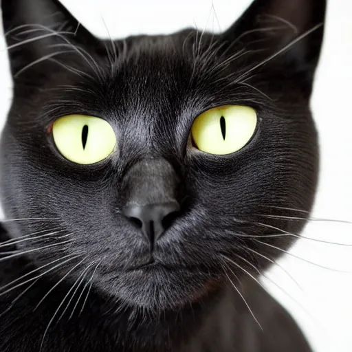 Image similar to a black kitty front view