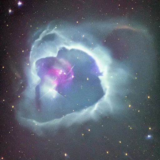 Image similar to Eye shaped nebula, telescope photo