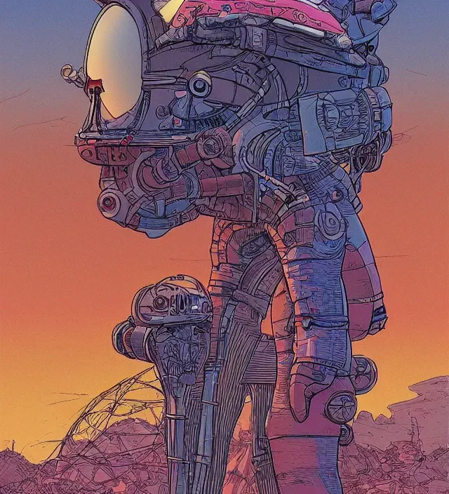 Prompt: atompunk / decopunk powered in the style of jean giraud in the style of moebius trending on artstation deviantart pinterest detailed realistic hd 8 k high resolution