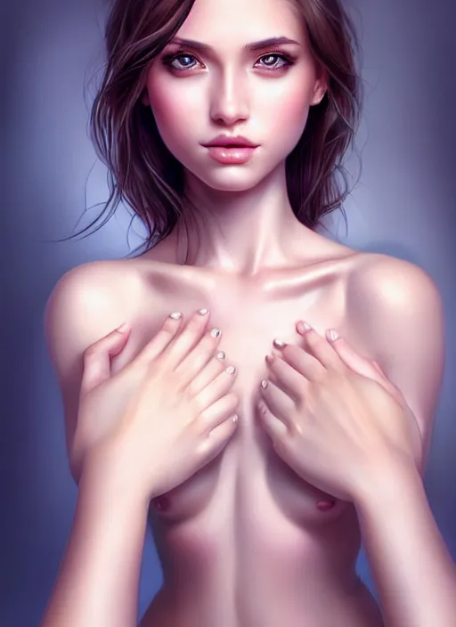 Image similar to a gorgeous female photo, professionally retouched, soft lighting, realistic, smooth face, full body shot, torso, dress, perfect eyes, wide angle, sharp focus on eyes, 8 k high definition, insanely detailed, intricate, elegant, art by artgerm, snowy winter