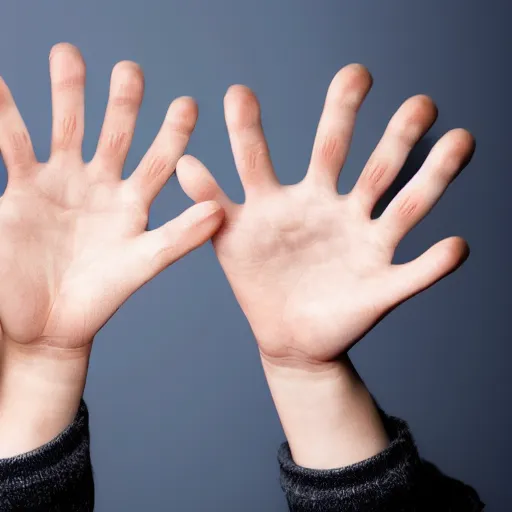 Image similar to picture of realistic human hands, white background