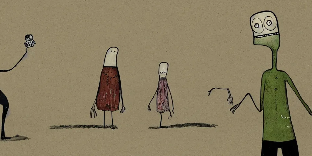salad fingers goes to the beach. david firth. Stable Diffusion OpenArt