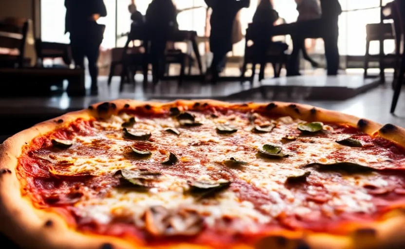 Image similar to a pizza, natural light, cinematic lighting, 8 k