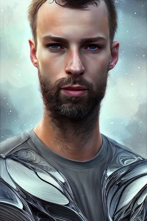 Prompt: epic professional digital art of handsome male starship mechanic, by leesha hannigan, iris van herpen, artstation, cgsociety, wlop, epic, much wow, much detail, gorgeous, detailed, masterpiece