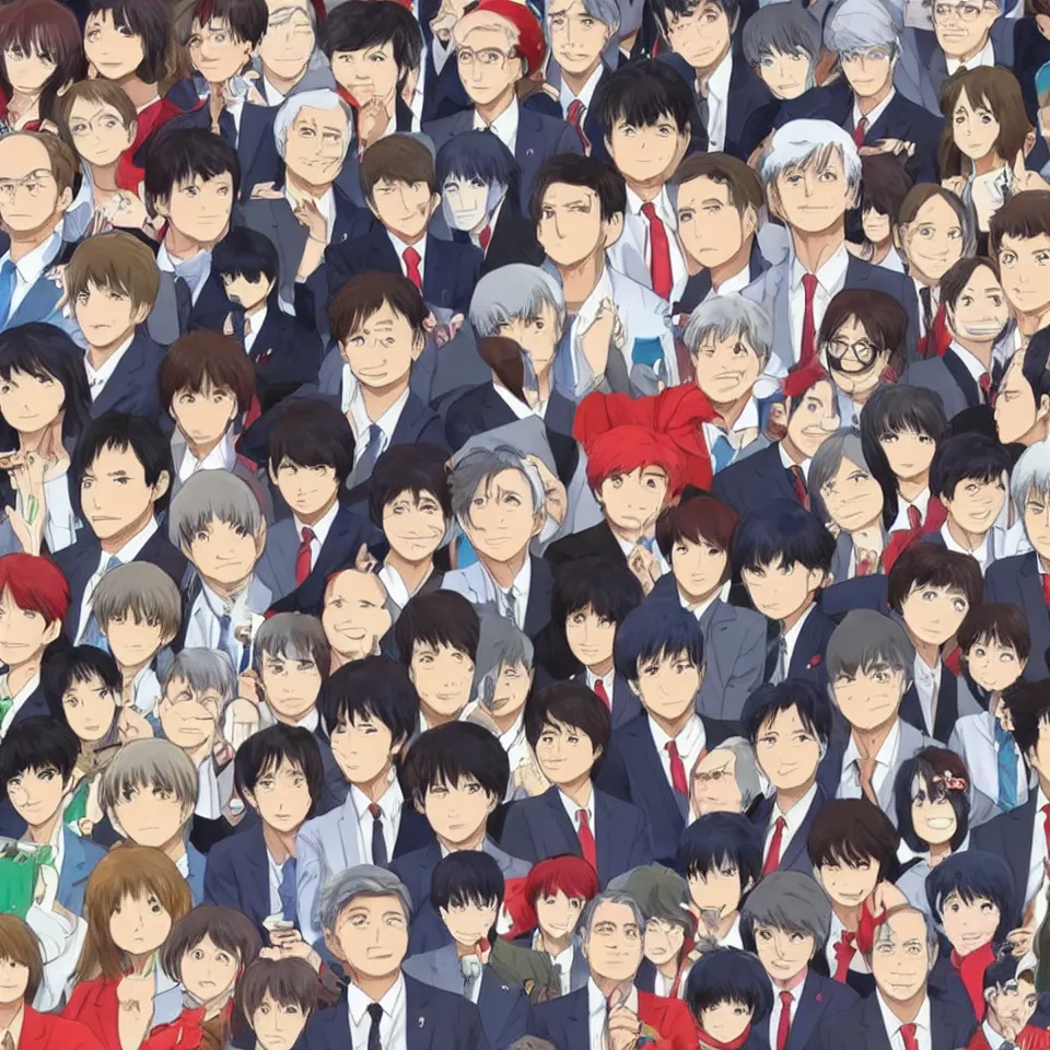 Image similar to candidates for next 2 0 2 4 presidential election anime ghibli