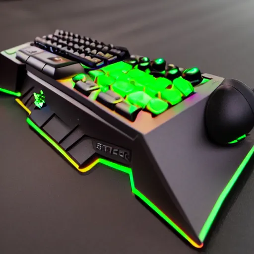 Image similar to razer gaming pistol