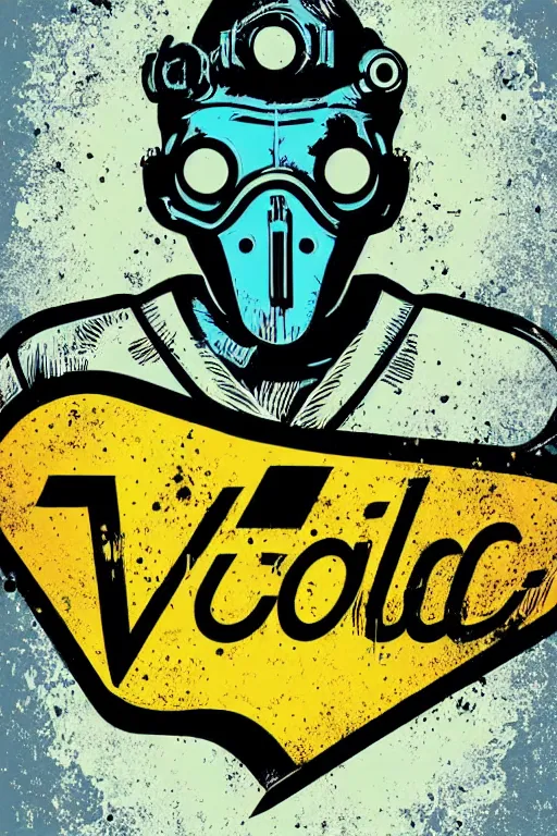 Image similar to fallout 7 6 retro futurist illustration art by butcher billy, sticker, colorful, illustration, highly detailed, simple, smooth and clean vector curves, no jagged lines, vector art, smooth andy warhol style