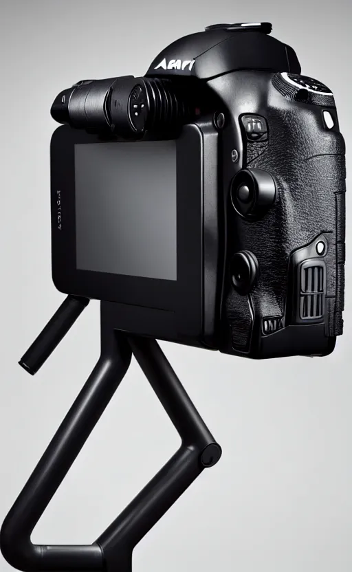 Image similar to a dslr camera ; designed by c. a. k. e., marc newsom, zaha hadid, blond ltd, layer design ; natural materials ; industrial design ; behance ; le manoosh ; pinterest ; if design award ; reddot design award