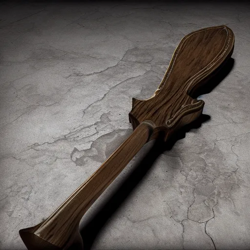 Image similar to product photo of fischer price baby's first great axe, octane render, unreal engine 5, light transport simulation