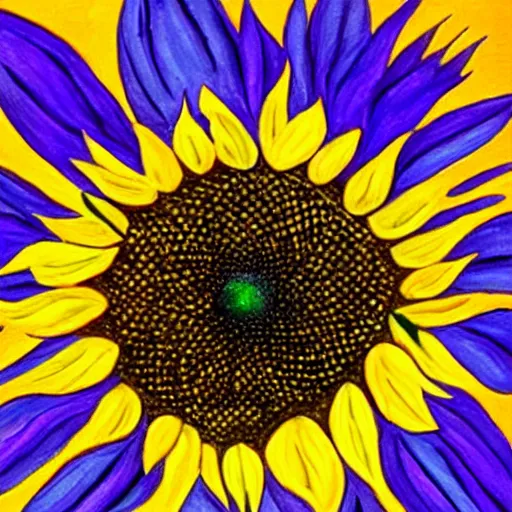 Prompt: sunflower planet