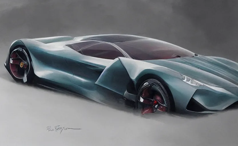 Prompt: concept car by ferrari, digital art, ultra realistic, ultra detailed, art by greg rutkowski