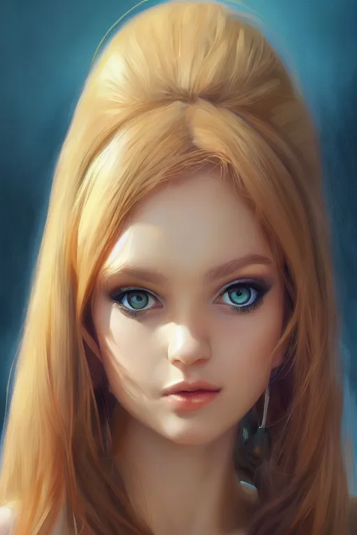 Prompt: portrait of a princess, painting by michael wellen, john stephens, artgerm, ilya kuvshinov, in an art nouvea hellscape, tone mapping, trending on artstation