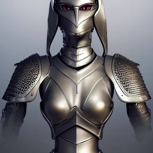 Prompt: stunning bust of a beautiful female knight, but as an anthropomorphic female dragon, well designed cute elegant female robot dragon head with slick LED eyes, well armored, sharp claws, HD octane render, fantasy, Artstation, Deviantart, Furaffinity