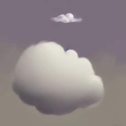 Image similar to goro fujita ilustration a graceful fluffy cloud raining on a flat background, painting by goro fujita, sharp focus, highly detailed, artstation