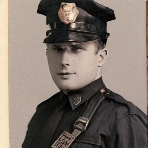 Image similar to bear as a police officer