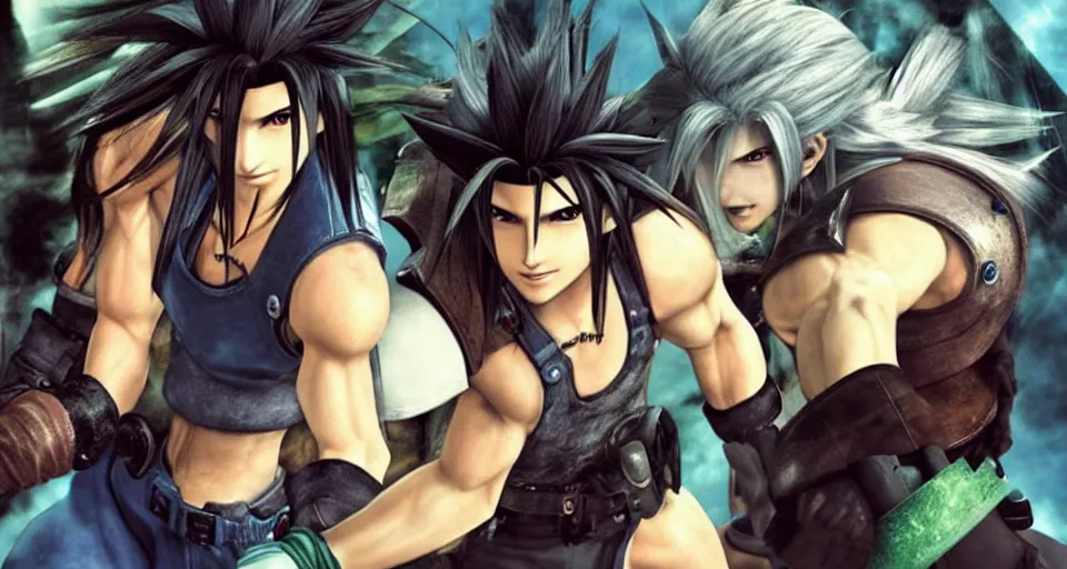 Image similar to the two complementary forces that make up all aspects and phenomena of life, from Final Fantasy VII