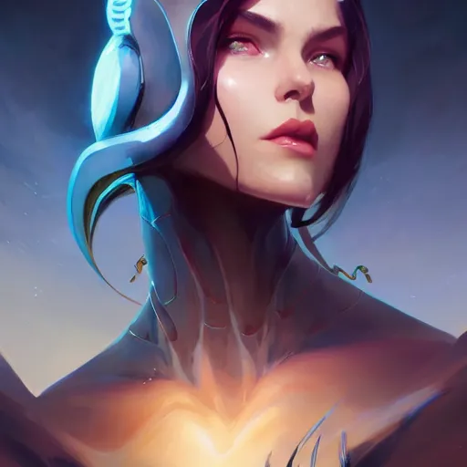 Prompt: a portrait of a beautiful proxima midnight, art by pete mohrbacher and guweiz and ilya kuvshinov, digital art, highly detailed, intricate, sci - fi, sharp focus, trending on artstation hq, deviantart, unreal engine 5, 4 k uhd image