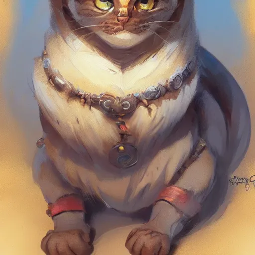 Prompt: a detailed portrait of cat that is doing a magical painting, by justin gerard and greg rutkowski, digital art, realistic painting, dnd, character design, trending on artstation