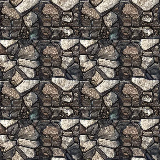 Image similar to seamless video game stone texture, digital art, breath of the wild