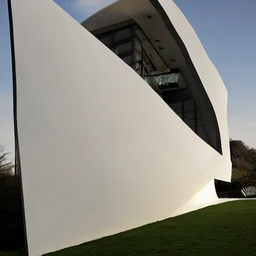 Image similar to house designed by zaha hadid