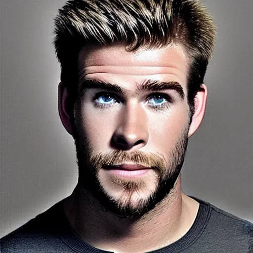 Image similar to “a realistic detailed photo of a guy who is an attractive humanoid who is half robot and half humanoid, who is a male android, Liam Hemsworth, shiny skin, posing like a statue, blank stare”