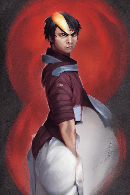 Image similar to Portrait of Zuko (Fron avatar the last Airbender)by Charlie Bowater