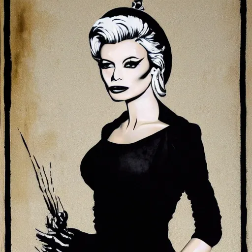 Prompt: portrait of isabelledeltore, by banksy