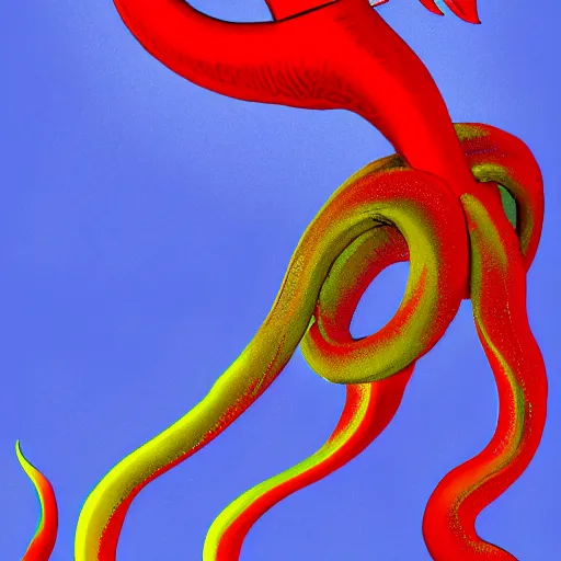 Image similar to grace jones riding on a giant squid, digital art