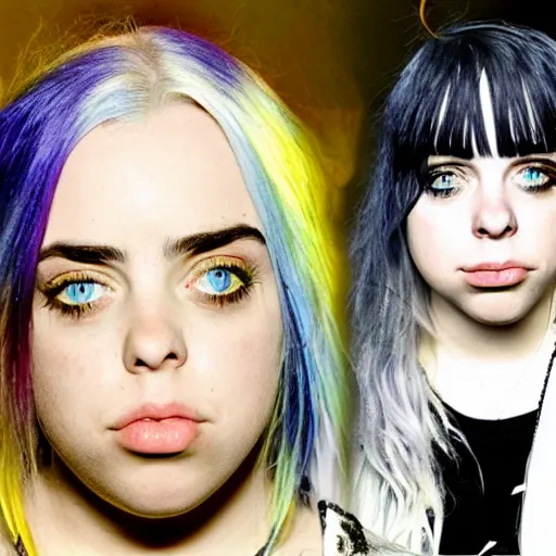 Image similar to silly billie eilish