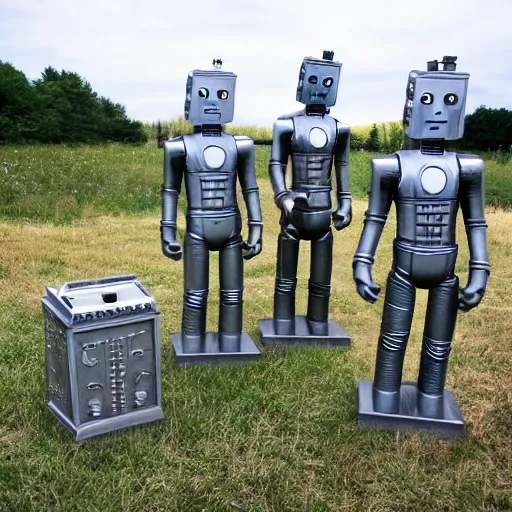 Prompt: the cybermen are having a picnic