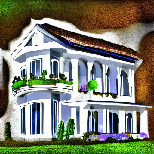 Image similar to digital art of a house