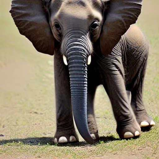 Image similar to a baby elephant, cute, soft, little, baby, adorable
