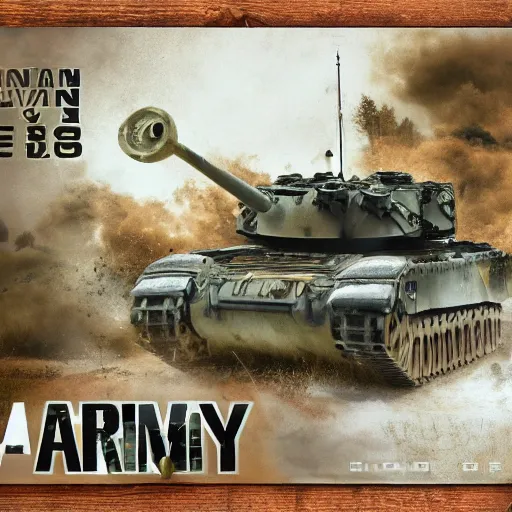 Image similar to army tank poster