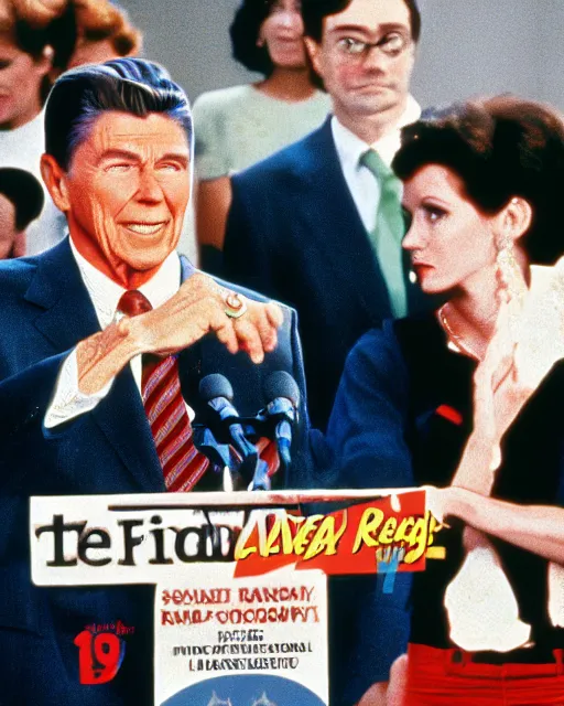 Image similar to a pixar movie about the 1 9 8 0 s aids pandemic with ronald reagan as the villain