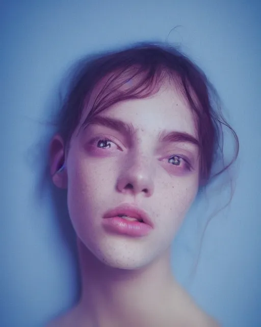 Prompt: holga hasselblad, 8K,ARTSTATION, Ryan McGinley, color light, highly detailed, britt marling style body photography of young female model, Realistic, Refined, Highly Detailed, soft pastel lighting colors scheme, fine art photography, Hyper realistic, photo realistic