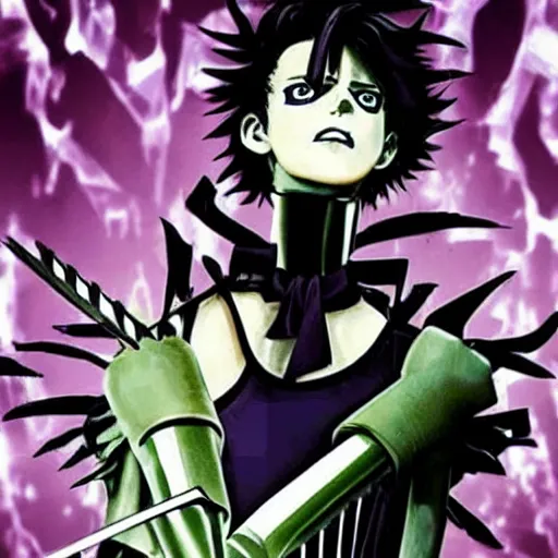 Image similar to edward scissorhands in jojo bizarre adventure