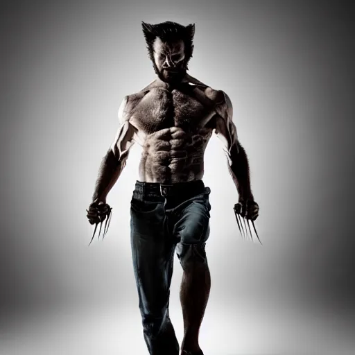Image similar to the wolverine, zombie, full body shot by yousuf karsh, golden hour, realistic, body shot, sharp focus, 8 k high definition, insanely detailed, intricate, elegant