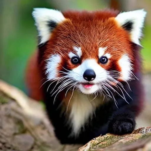 Image similar to Extremely cute!!! cat red panda hybrid