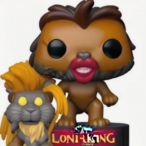 Prompt: lion king funko pop