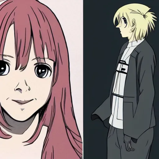 Image similar to Elisabeth Olsen as an anime character