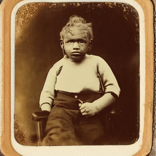 Image similar to tintype of big foot