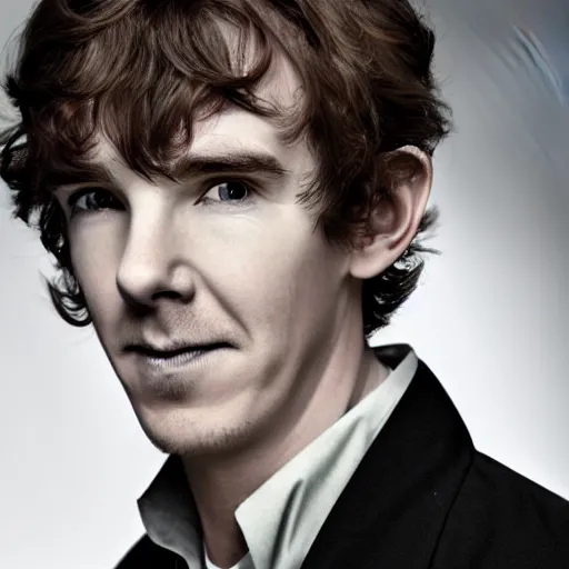 Prompt: a hybrid of benedict cumberbatch and freddie highmore