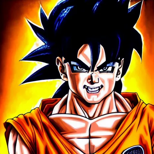 AI Art: Goku Super Sayajin by @Richard Michaels