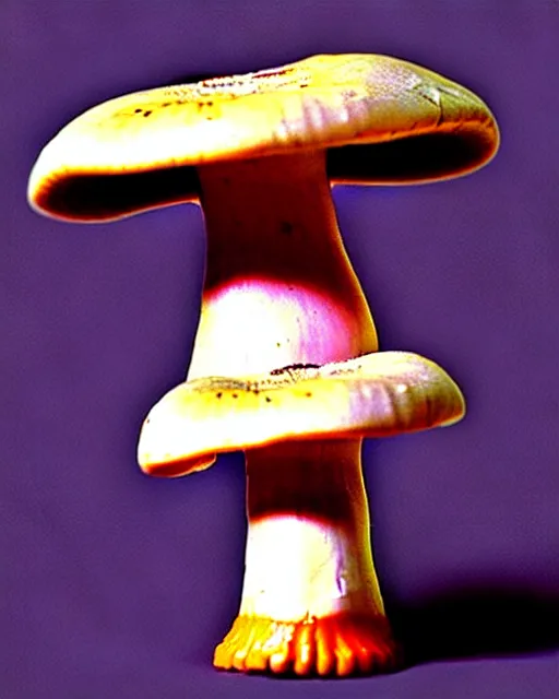 Image similar to a mushroom with arms and legs