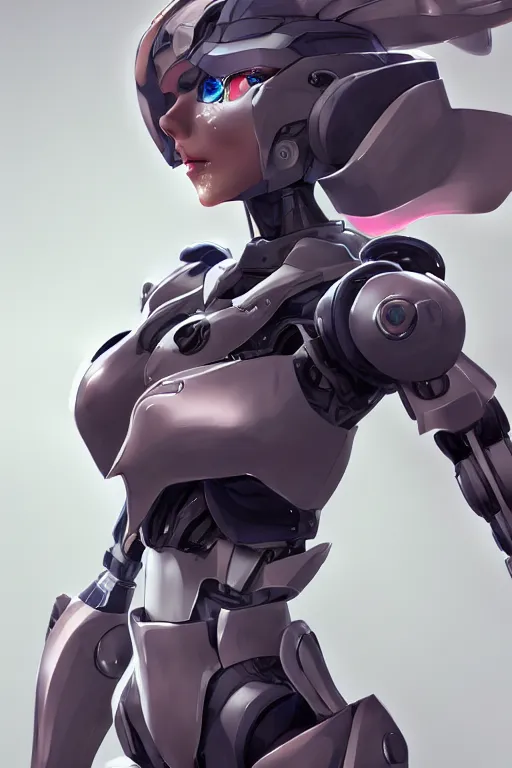 Image similar to heroine, beautiful, female mecha, ultra detailed, digital art, 8 k, character, realistic, portrait, 3 d, hyperrealistic