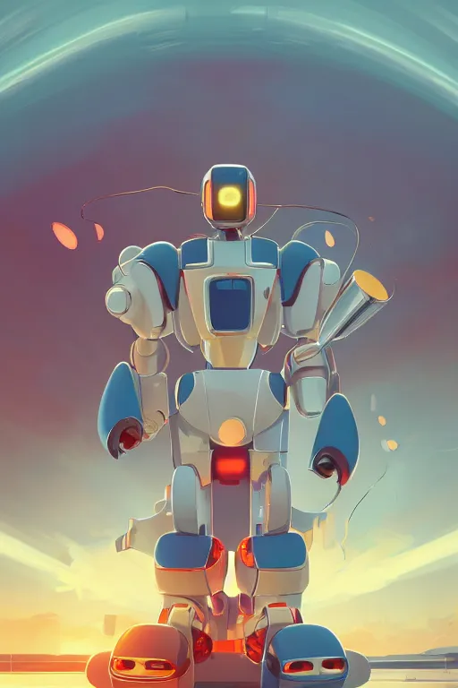 Image similar to metabots medabots medarotto medarot robot minimalist comics helmet mask neon cybereye, behance hd by jesper ejsing, by rhads, makoto shinkai and lois van baarle, ilya kuvshinov, rossdraws global illumination ray tracing hdr radiating a glowing aura