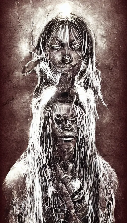 Image similar to portrait of a digital shaman, from kenshin