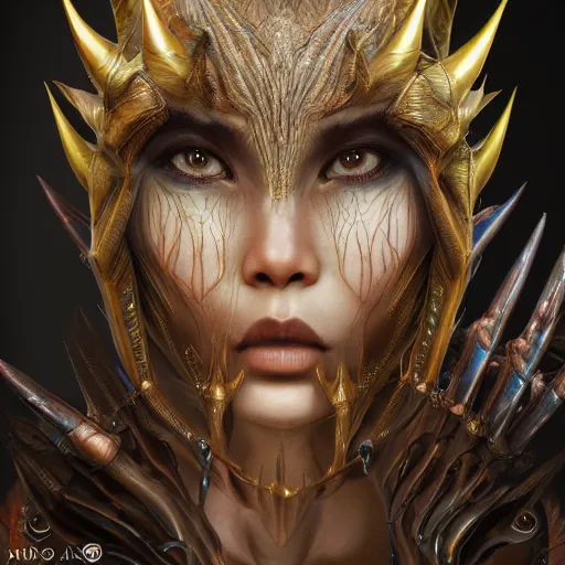 Prompt: a highly detailed filipino girl with multiple eyes and spikes, limbs by alex gray, android jones, karol bak, ayami kojima, artgerm, concept art, sharp angles, robot, 3 d, octane render, 8 k, unreal engine