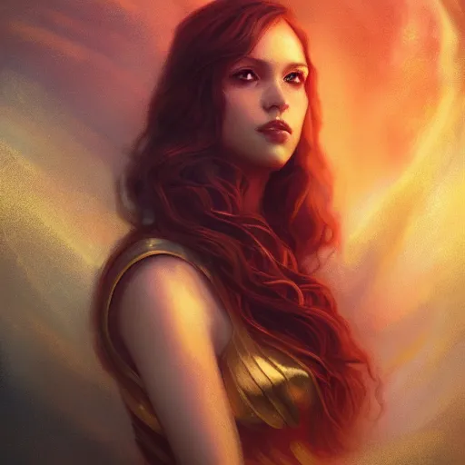Prompt: seductive Aphrodite portrait, atmospheric lighting, painted, intricate, volumetric lighting, beautiful, rich deep colors masterpiece, golden hour, sharp focus, ultra detailed, by Leesha Hannigan, Ross Tran, Thierry Doizon, Kai Carpenter,Ignacio Fernández Ríos