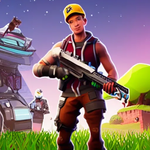 Image similar to elon. usk as a fortnite character